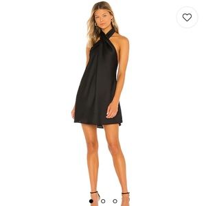 Show Me Your Mumu black halter mini dress